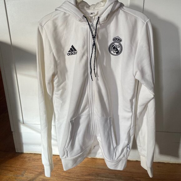 Adias Womens Zipped Hoodie (Real Madrid) New! - Picture 2 of 5